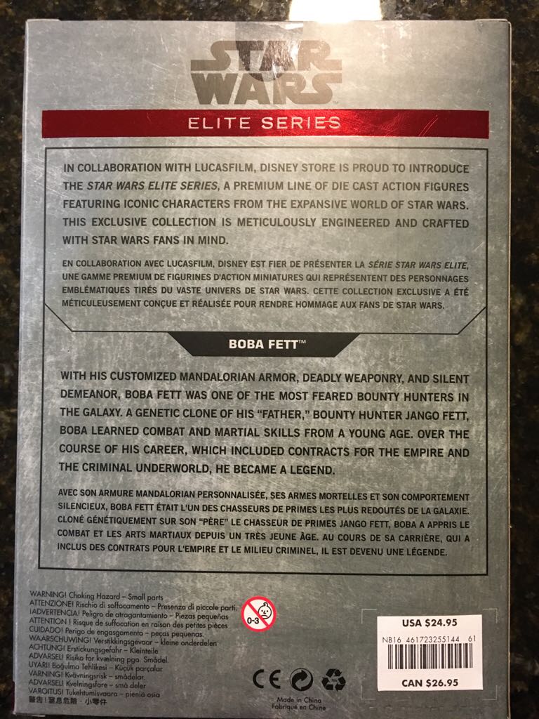 Disney Star Wars Elite Series Boba Fett ESB - Disney (Star Wars Episode V The Empire Strikes Back) action figure collectible [Barcode 461723255144] - Main Image 2