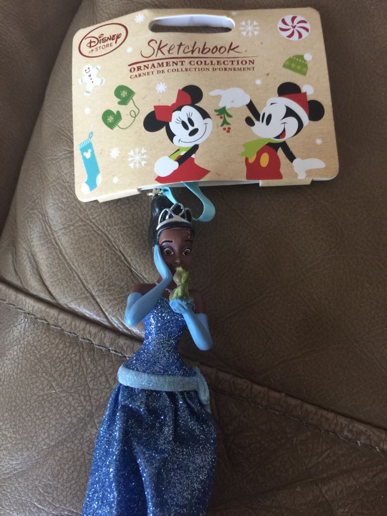 Tiana, Christmas Ornament 2016, Blue Dress - Disney Store (Sketchbook ornament collection) action figure collectible [Barcode 465060672398] - Main Image 2