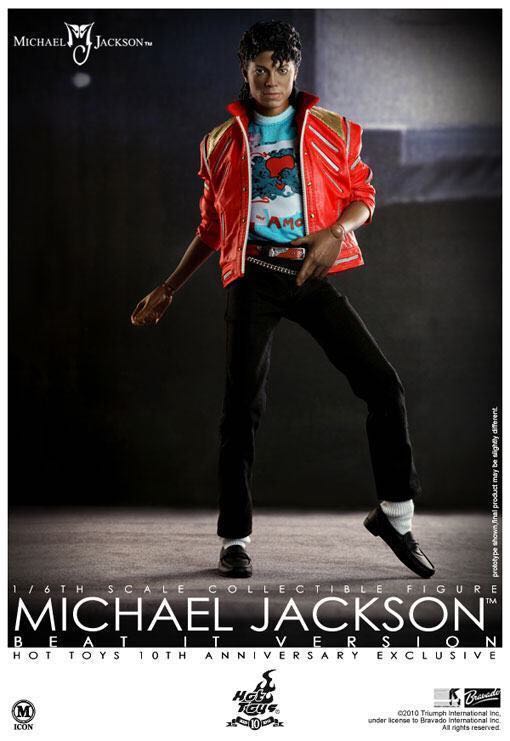 Michael Jackson : Beat It Version - Hot Toys Limited (Hot Toys 10th Anniversary Exclusive) action figure collectible [Barcode 4897011173665] - Main Image 2