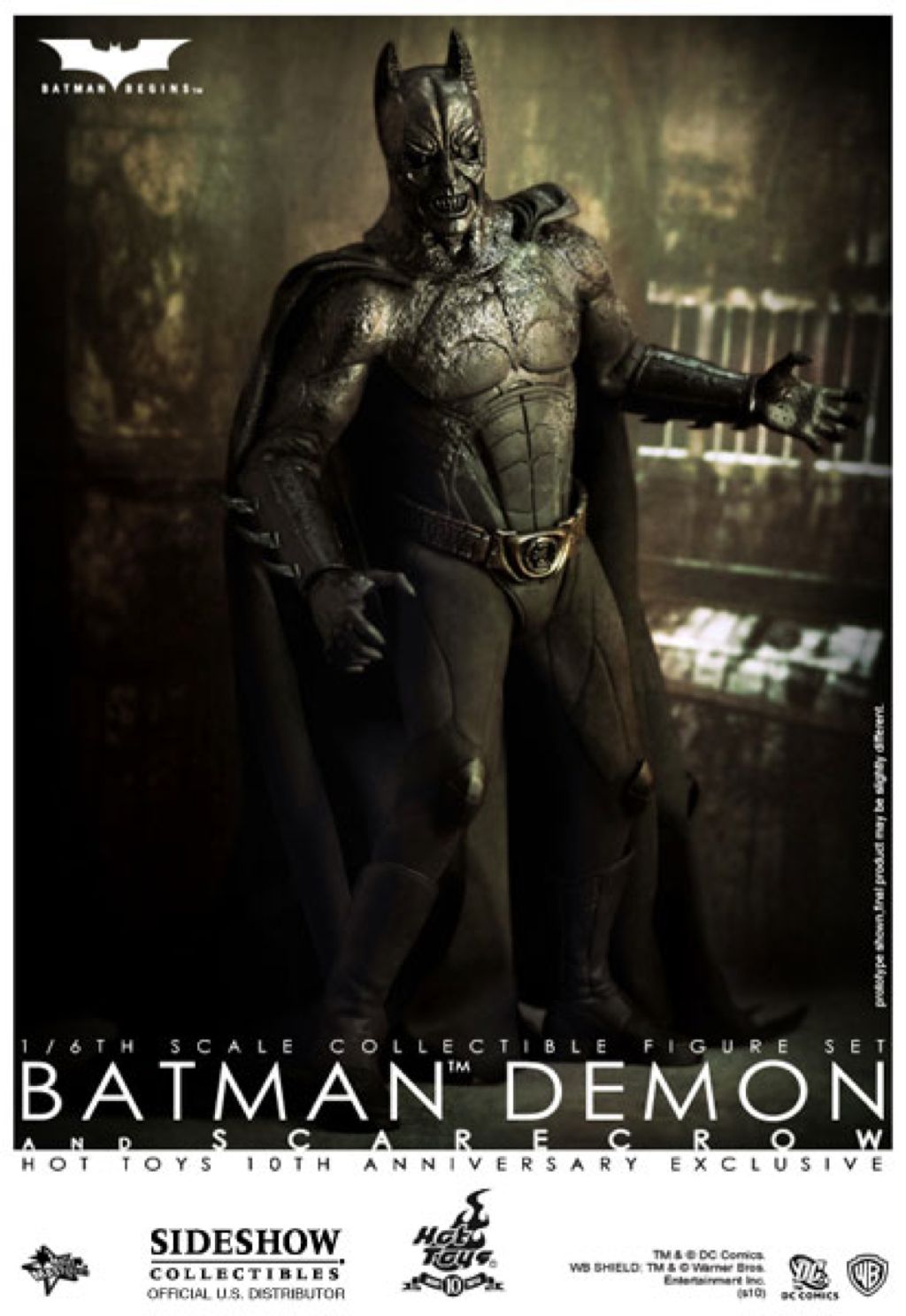 Demon Batman and Scarecrow Batman Begins - Hot Toys (Movie Masterpiece Series) action figure collectible [Barcode 4897011173672] - Main Image 2