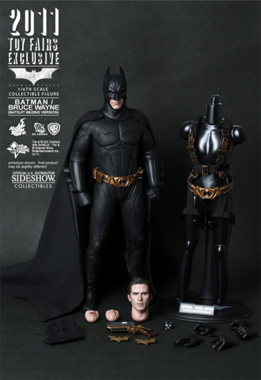 Batman  - Hot Toys (Batman Begins) action figure collectible [Barcode 4897011174099] - Main Image 2