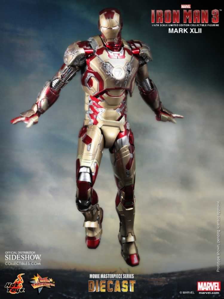 Mark XLII  Iron Man  - Hot Toys (Iron Man 3) action figure collectible [Barcode 4897011175102] - Main Image 2