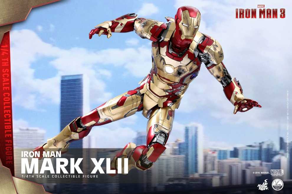 Mark XLII  Iron Man  - Hot Toys (Iron Man 3) action figure collectible [Barcode 4897011175102] - Main Image 4