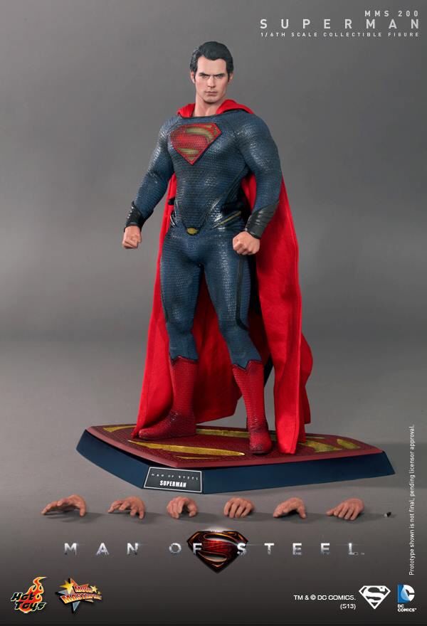 Superman - Hot Toys (Man of Steel (2013)) action figure collectible [Barcode 4897011175157] - Main Image 2