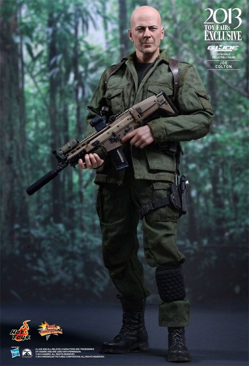 Sideshow Hot Toys GI Joe 12” 1/6 Bruce Willis Joe Colton Retaliation Figure - Hot Toys (Movie Masterpiece Series) action figure collectible [Barcode 4897011175300] - Main Image 2