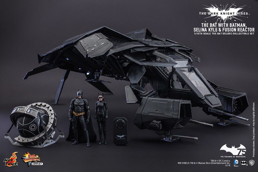 The Bat Deluxe The Dark Knight Rises - Hot Toys (Movie Masterpiece Series Compact) action figure collectible [Barcode 4897011176017] - Main Image 2