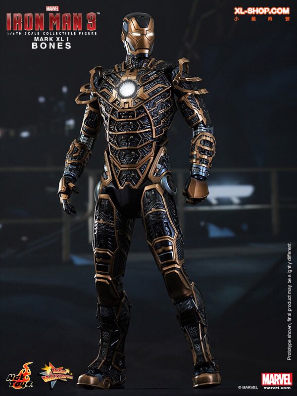 Ironman Bones Mark 41 Hot Toys - Hot Toys (Ironman 3) action figure collectible [Barcode 4897011176048] - Main Image 1