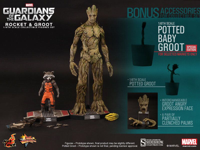 Rocket & Groot  - Hot Toys (Guardians Of The Galaxy) action figure collectible [Barcode 4897011176079] - Main Image 2