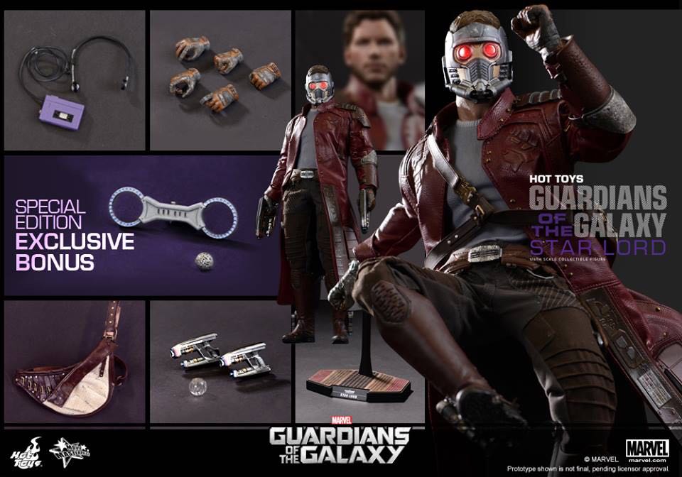 Star- Lord  - Hot Toys (Guardians Of The Galaxy) action figure collectible [Barcode 4897011176086] - Main Image 2