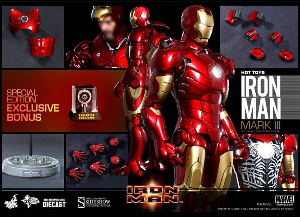 Iron Man Mk 3 (IM1) MMS 256-D07 - Hot Toys (MARVEL) action figure collectible [Barcode 4897011176093] - Main Image 3