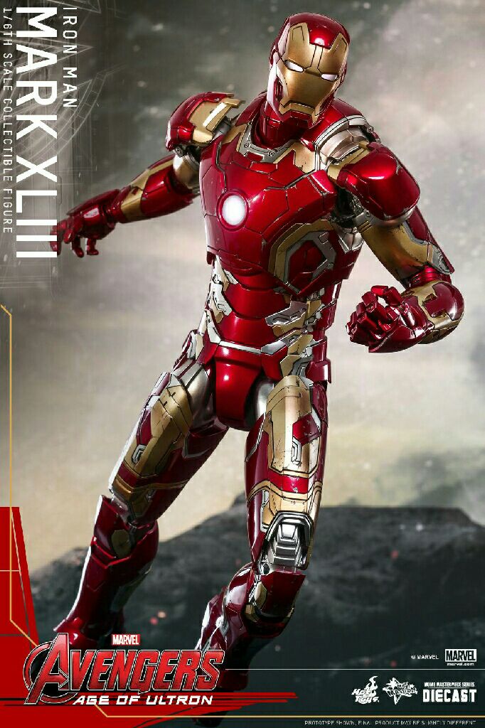 Iron Man 1/6 Mark 43 (XLIII) - Hot Toys (Iron Man) action figure collectible [Barcode 4897011176376] - Main Image 2