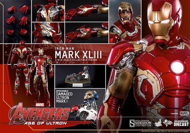 Iron Man 1/6 Mark 43 (XLIII) - Hot Toys (Iron Man) action figure collectible [Barcode 4897011176376] - Main Image 4