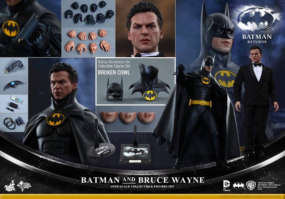 Hot Toys Batman & Bruce Wayne Batman Returns 1/6 Scale Figure Set Burton Keaton - Hot Toys (Movie Masterpiece Series) action figure collectible [Barcode 4897011177038] - Main Image 2
