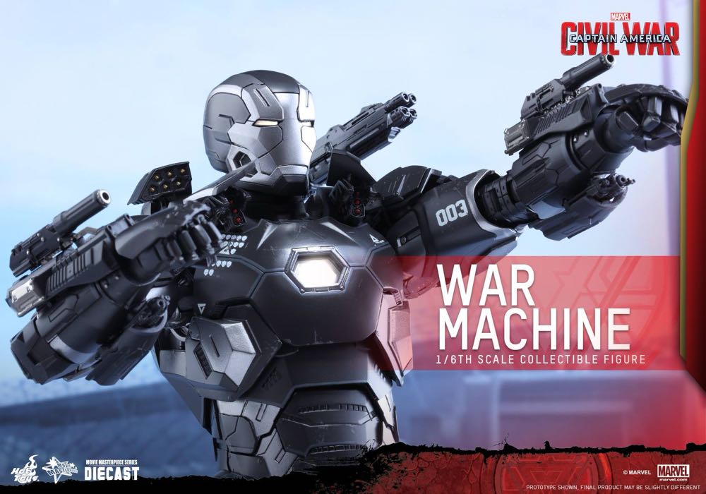 War Machine  - Hot Toys (Captain America Civil War) action figure collectible [Barcode 4897011178516] - Main Image 3