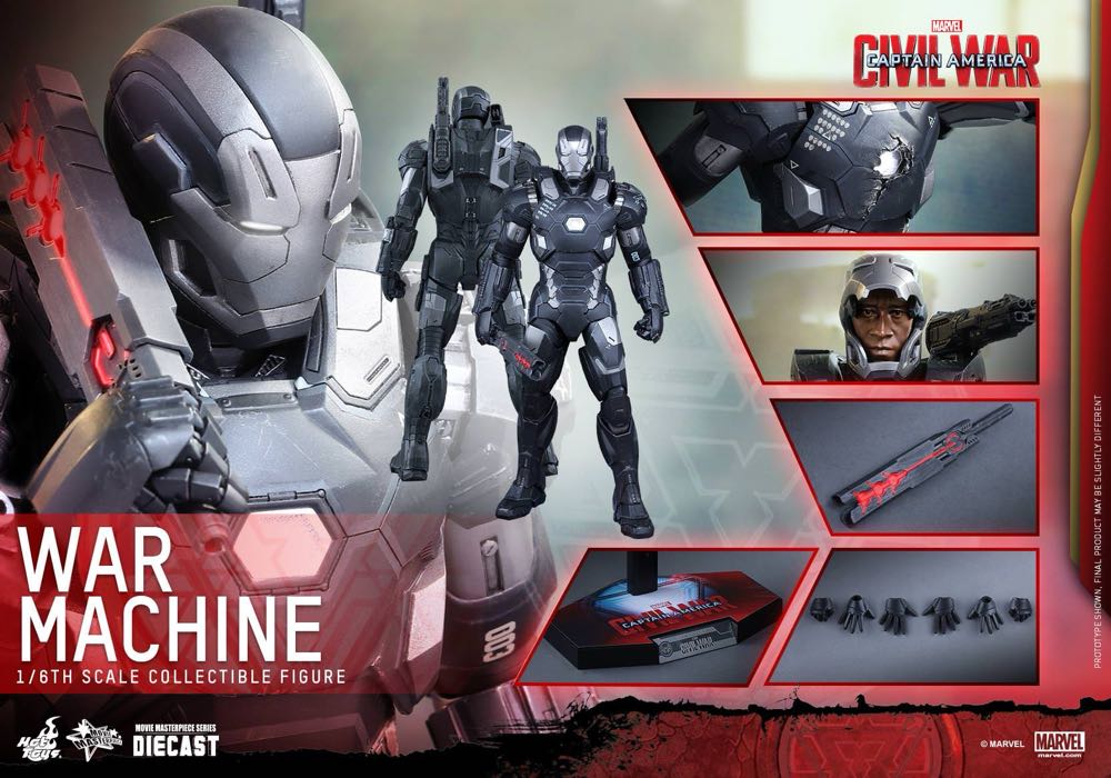 War Machine  - Hot Toys (Captain America Civil War) action figure collectible [Barcode 4897011178516] - Main Image 4