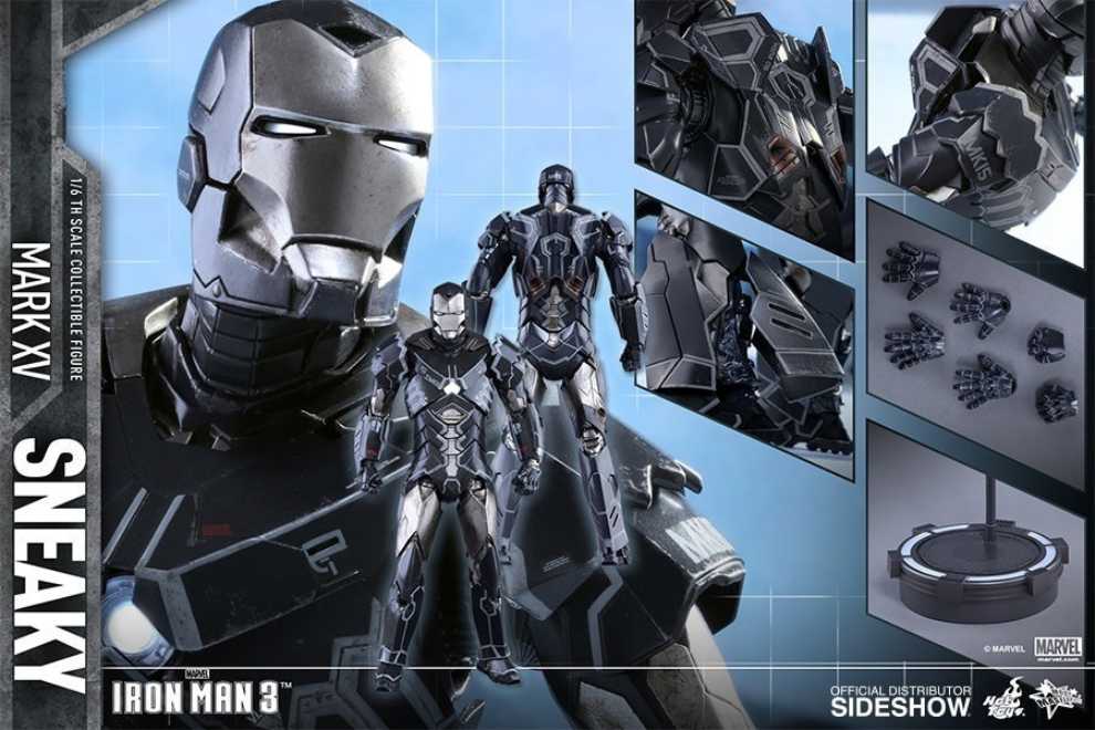 Mark XV  [ Sneaky ] Iron Man - Hot Toys (Iron Man 3) action figure collectible [Barcode 4897011179131] - Main Image 4