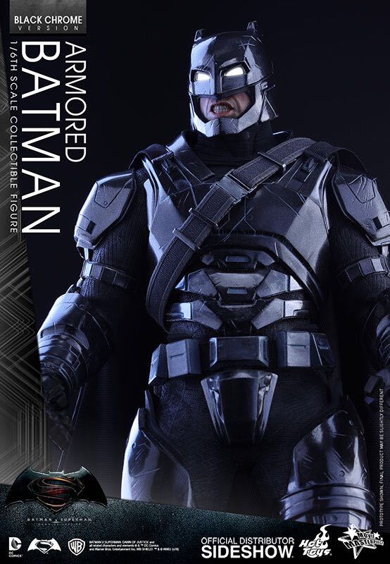 Hot Toys 1/6 MMS356 Batman v Superman Dawn of Justice ARMORED BATMAN BLACKCHROME - Hot Toys (Batman vs. Superman: Dawn of Justice) action figure collectible [Barcode 4897011179728] - Main Image 2