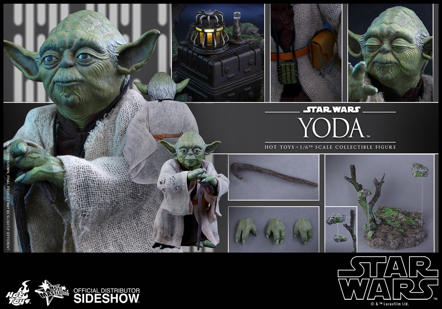 Yoda - Hot Toys (Star Wars: Episode V - The Empire Strikes Back) action figure collectible [Barcode 4897011180939] - Main Image 10