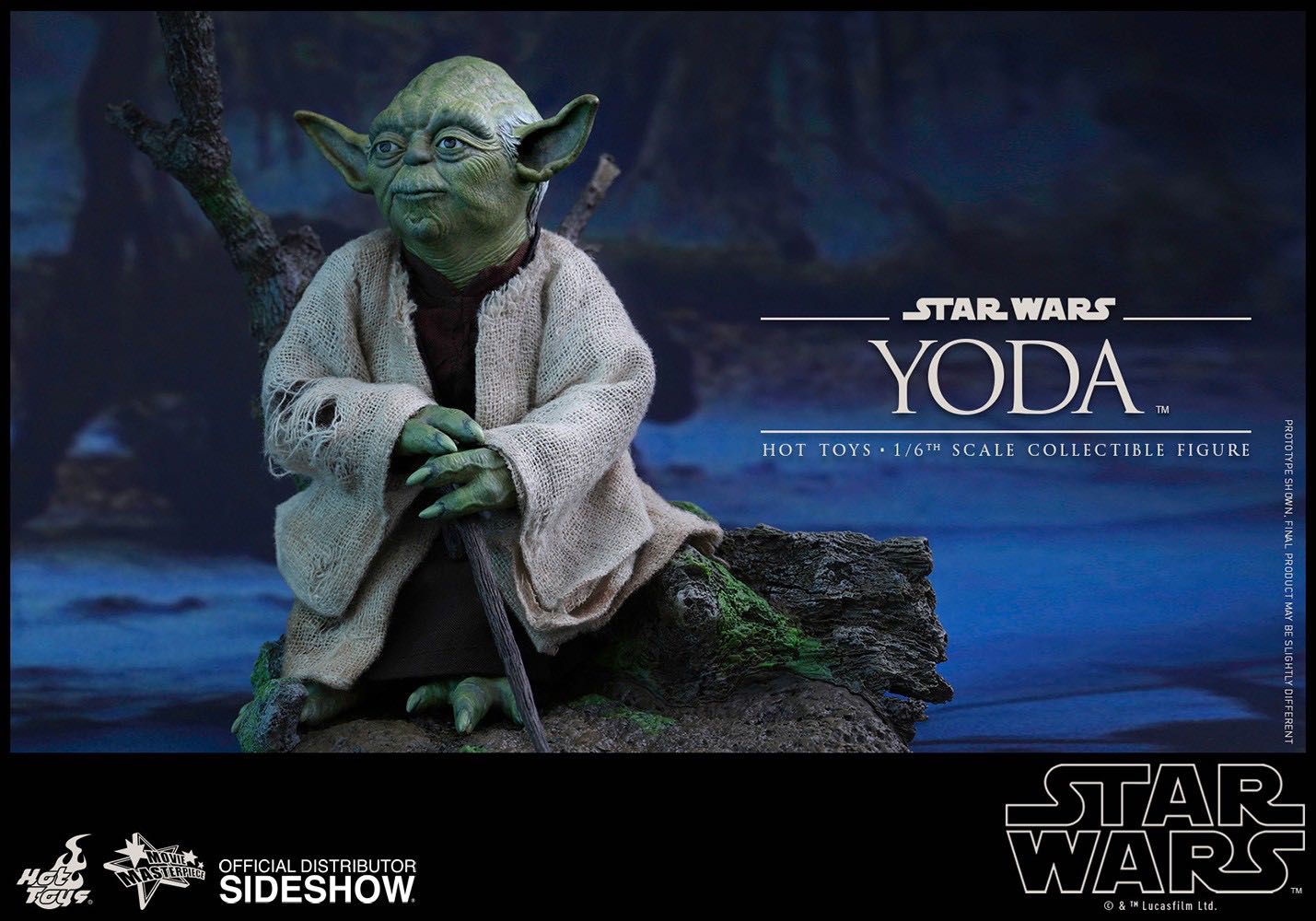 Yoda - Hot Toys (Star Wars: Episode V - The Empire Strikes Back) action figure collectible [Barcode 4897011180939] - Main Image 3