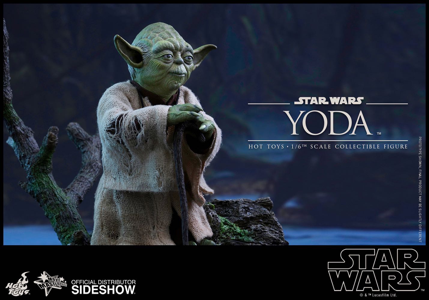 Yoda - Hot Toys (Star Wars: Episode V - The Empire Strikes Back) action figure collectible [Barcode 4897011180939] - Main Image 6