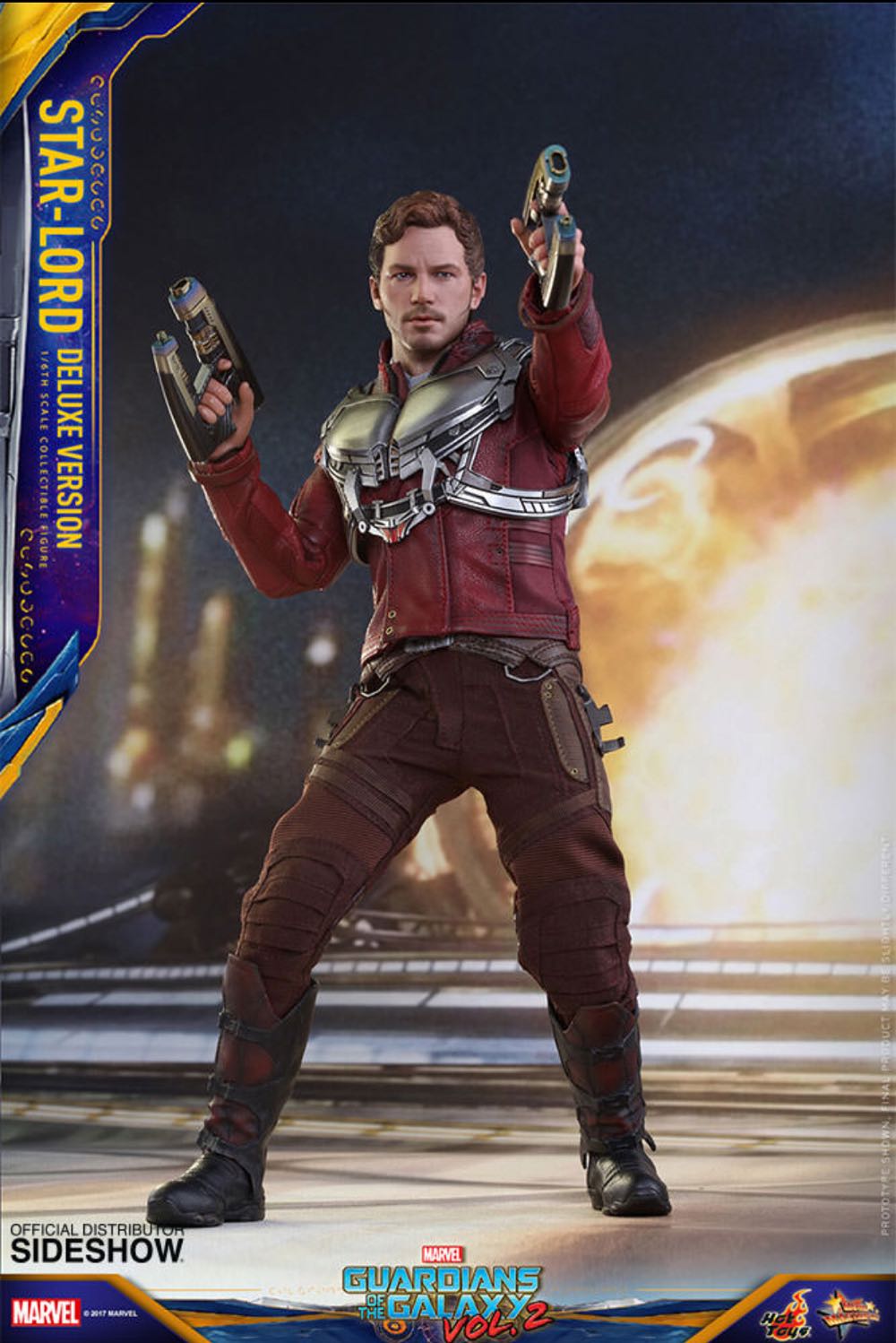 Hot Toys Marvel Guardians Of The Galaxy 2 Star-Lord Deluxe  - Hot Toys (Guardians Of The Galaxy Vol. 2) action figure collectible [Barcode 4897011183039] - Main Image 3