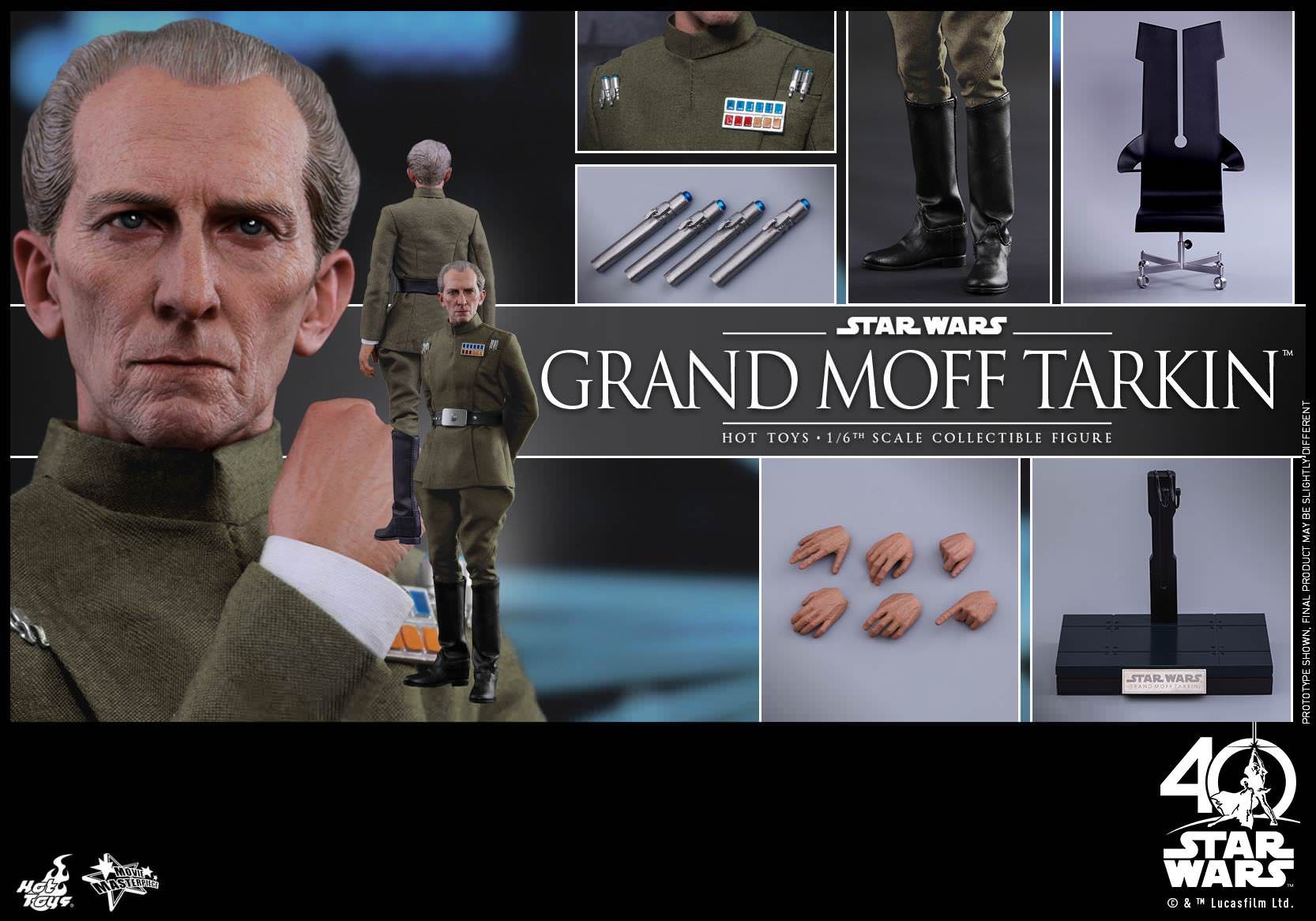 Grand Moff Tarkin - Hot Toys (Star Wars: Episode IV - A New Hope) action figure collectible [Barcode 4897011184173] - Main Image 4