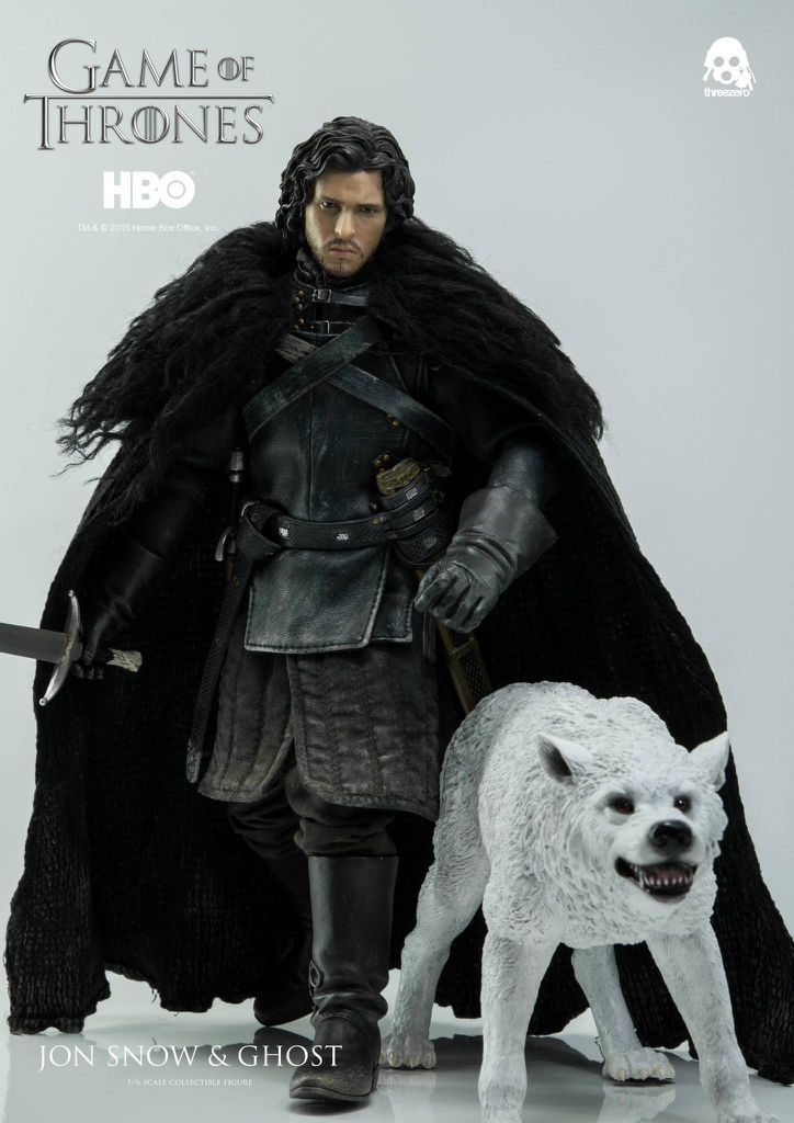 Jon Snow & Ghost Dx S3 (GoT) - Threezero (Game Of Thrones) action figure collectible [Barcode 4897056200326] - Main Image 1