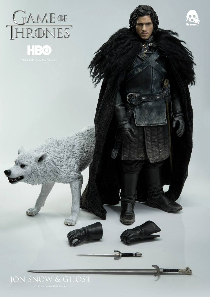 Jon Snow & Ghost Dx S3 (GoT) - Threezero (Game Of Thrones) action figure collectible [Barcode 4897056200326] - Main Image 2