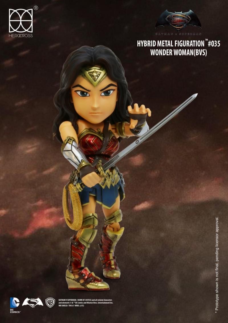 Wonder Woman: Hybrid Metal Figuration - Herocross (Batman V Superman: Dawn Of Justice) action figure collectible [Barcode 4897058780352] - Main Image 3