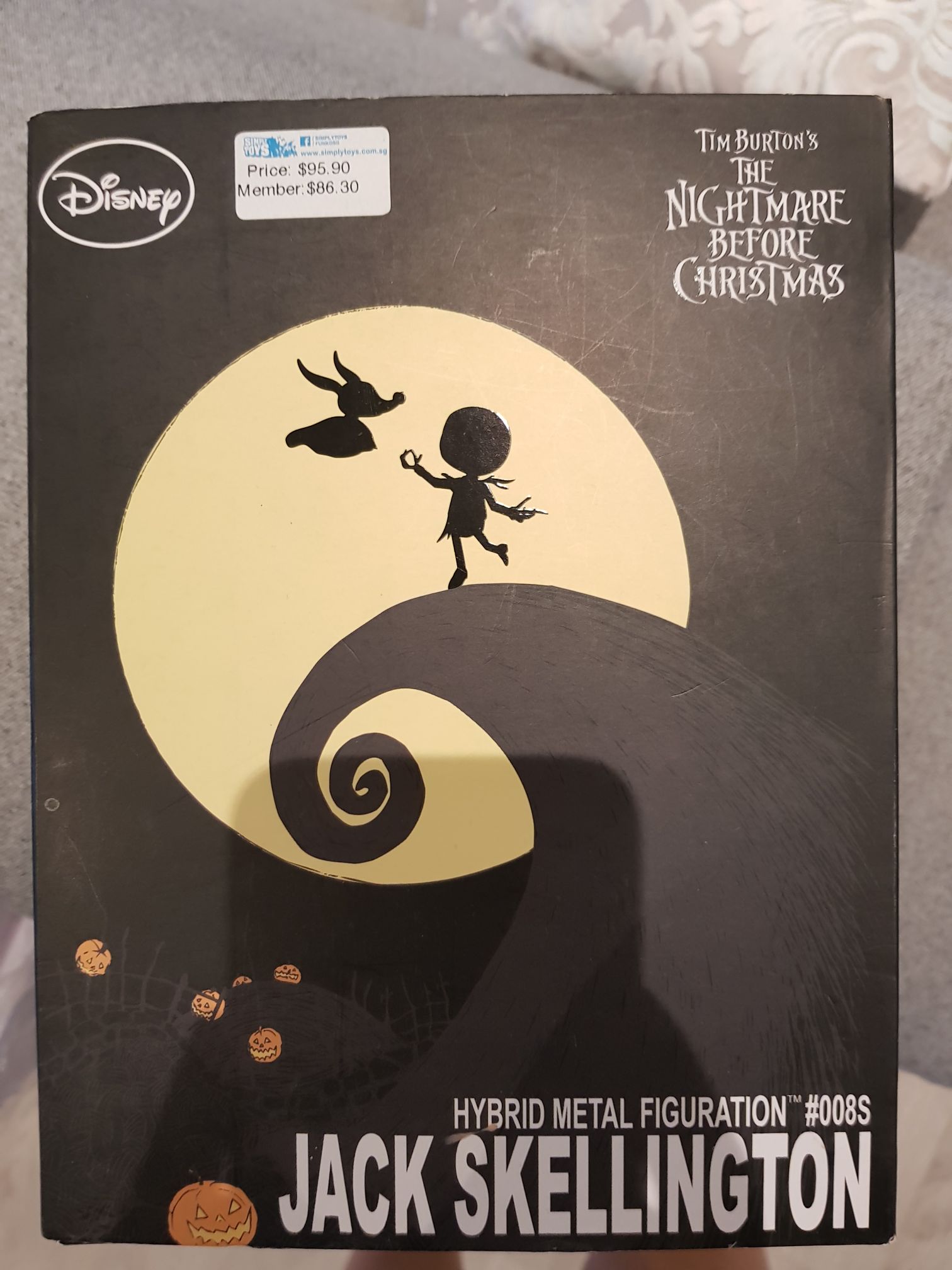 Nightmare Before Christmas Jack Skellington Hybrid Metal Figuration - Herocross action figure collectible [Barcode 4897058789089] - Main Image 2