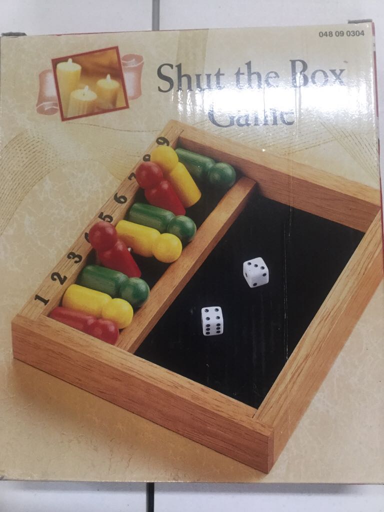 Shut The Box Game  (Board Games) action figure collectible [Barcode 490480903043] - Main Image 1