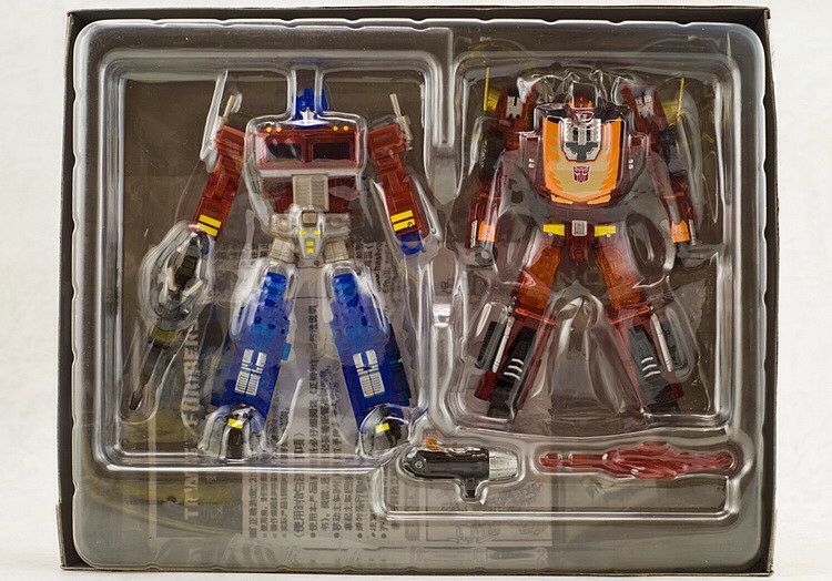 Optimus Prime & Rodimus (Clear) - Takara Tomy (The Transformers) action figure collectible [Barcode 4904810384427] - Main Image 2