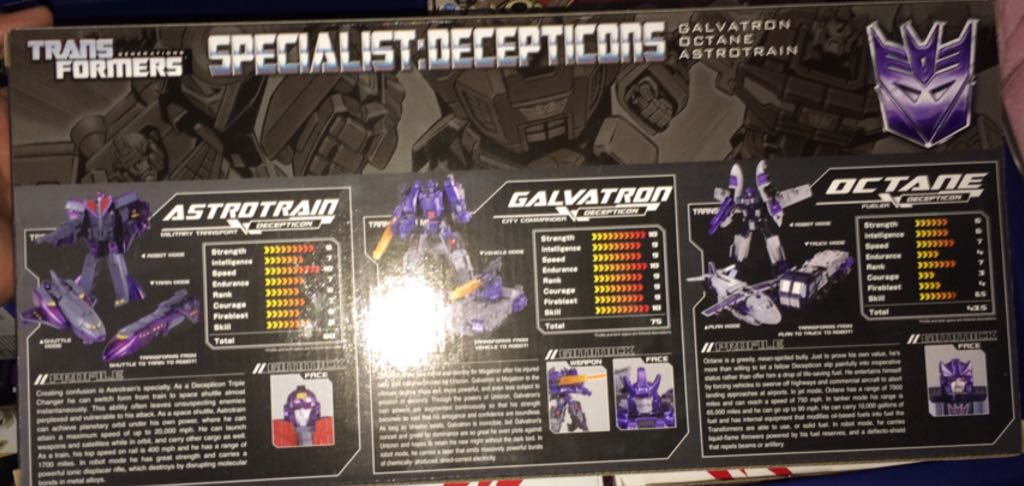 Transformers Generations Galvatron, Octane, Astrotrain Specialist Decepticon - Hasbro (Deluxe Class) action figure collectible [Barcode 4904810497561] - Main Image 2