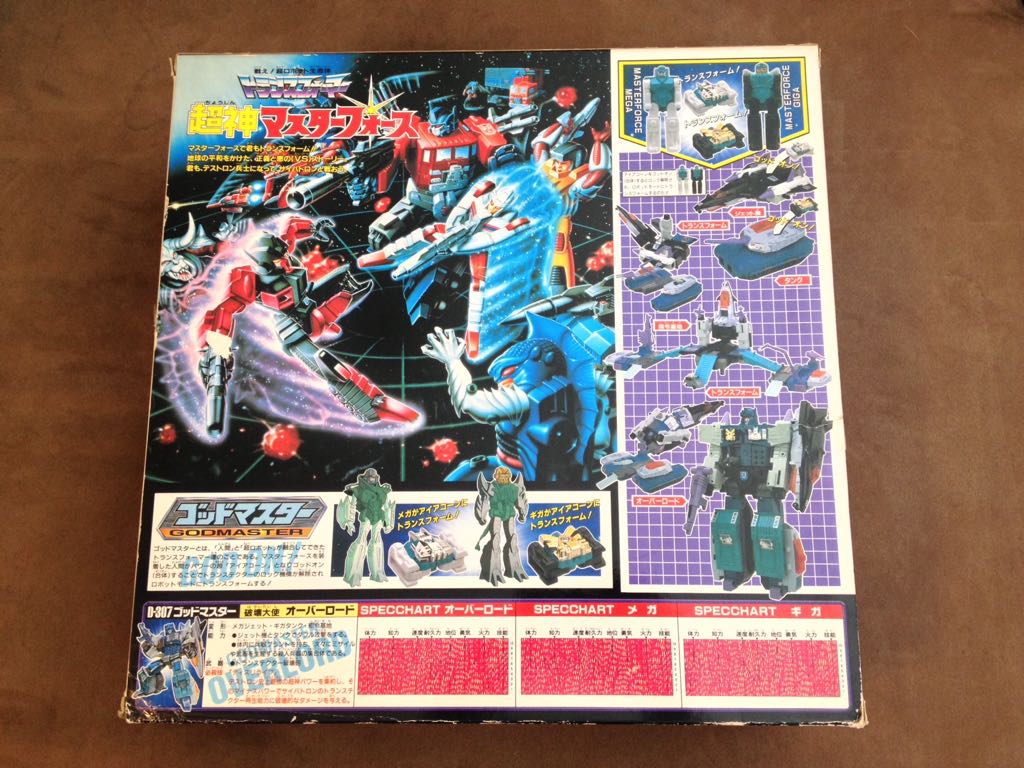 Overlord 1st With Mega And Giga Godmaster Powermaster Godmaster - Takara (1988) action figure collectible [Barcode 4904880025978] - Main Image 2