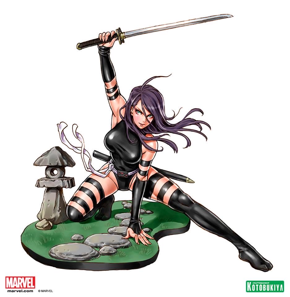 Psylocke Bishoujo (X-Force Ninja Outfit) - Kotobukiya (Marvel Bishoujo) action figure collectible [Barcode 4934054092444] - Main Image 2