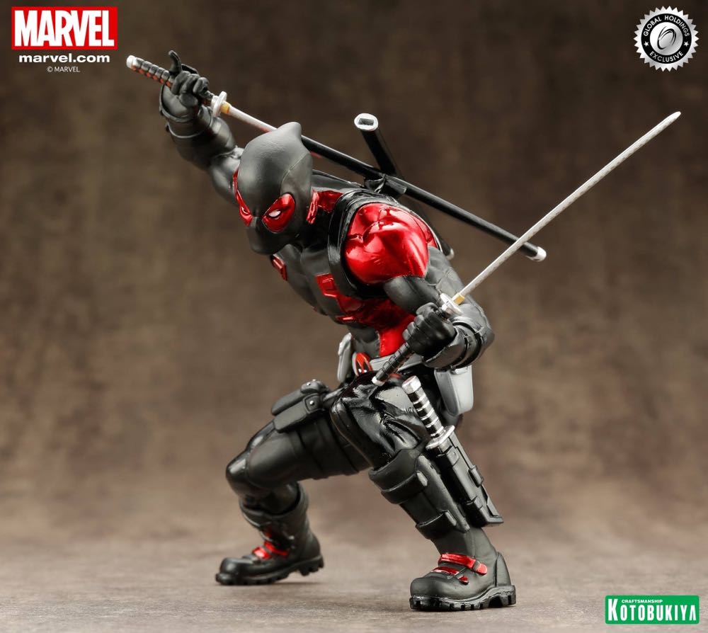 Marvel Now! Deadpool Black Suit  (ArtFX+) action figure collectible [Barcode 4934054093205] - Main Image 3