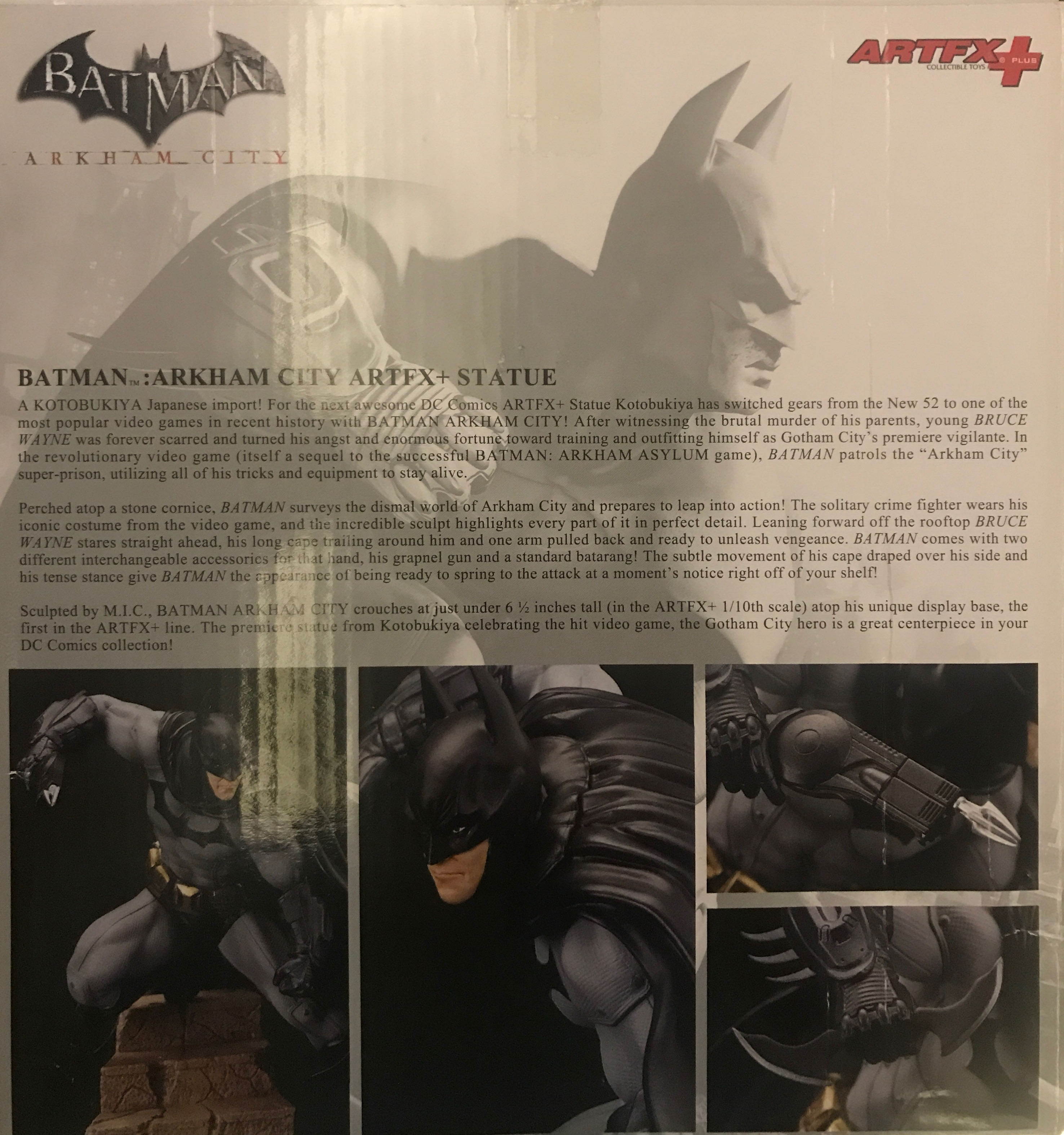 ARTFX Batman Batman Arkham City PVC Figure Kotobukiya - Kotobukiya (Batman Arkham City) action figure collectible [Barcode 4934054902033] - Main Image 3