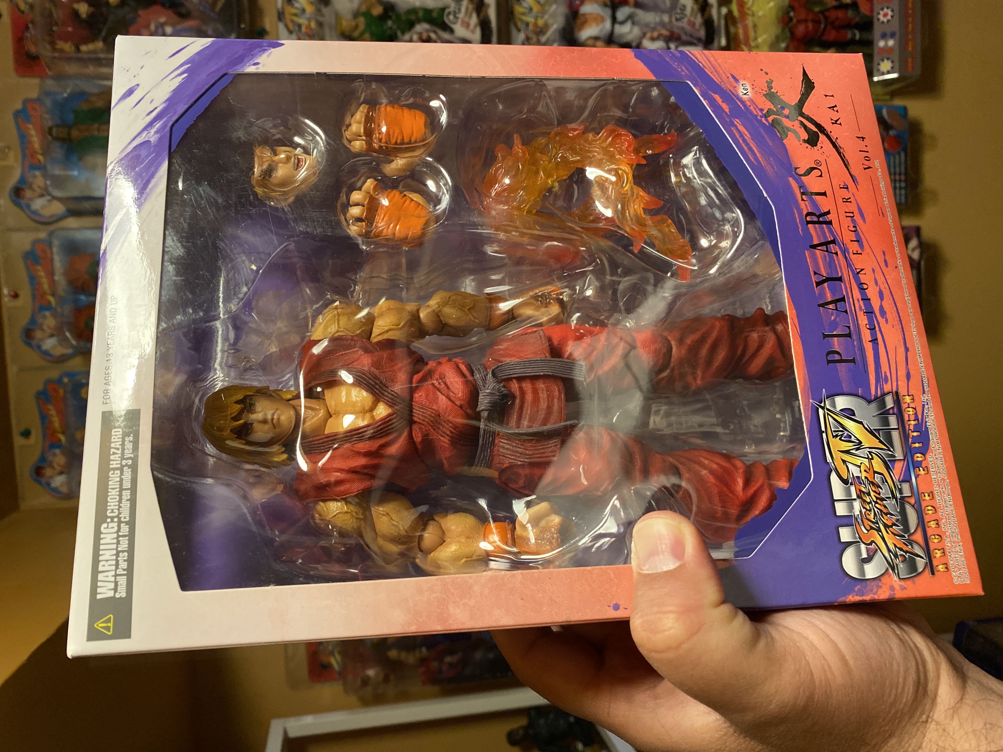Play Arts Street Fighter Vol1 Ken 8” Square Enix - Square Enix (Street Fighter) action figure collectible [Barcode 4988601318792] - Main Image 3