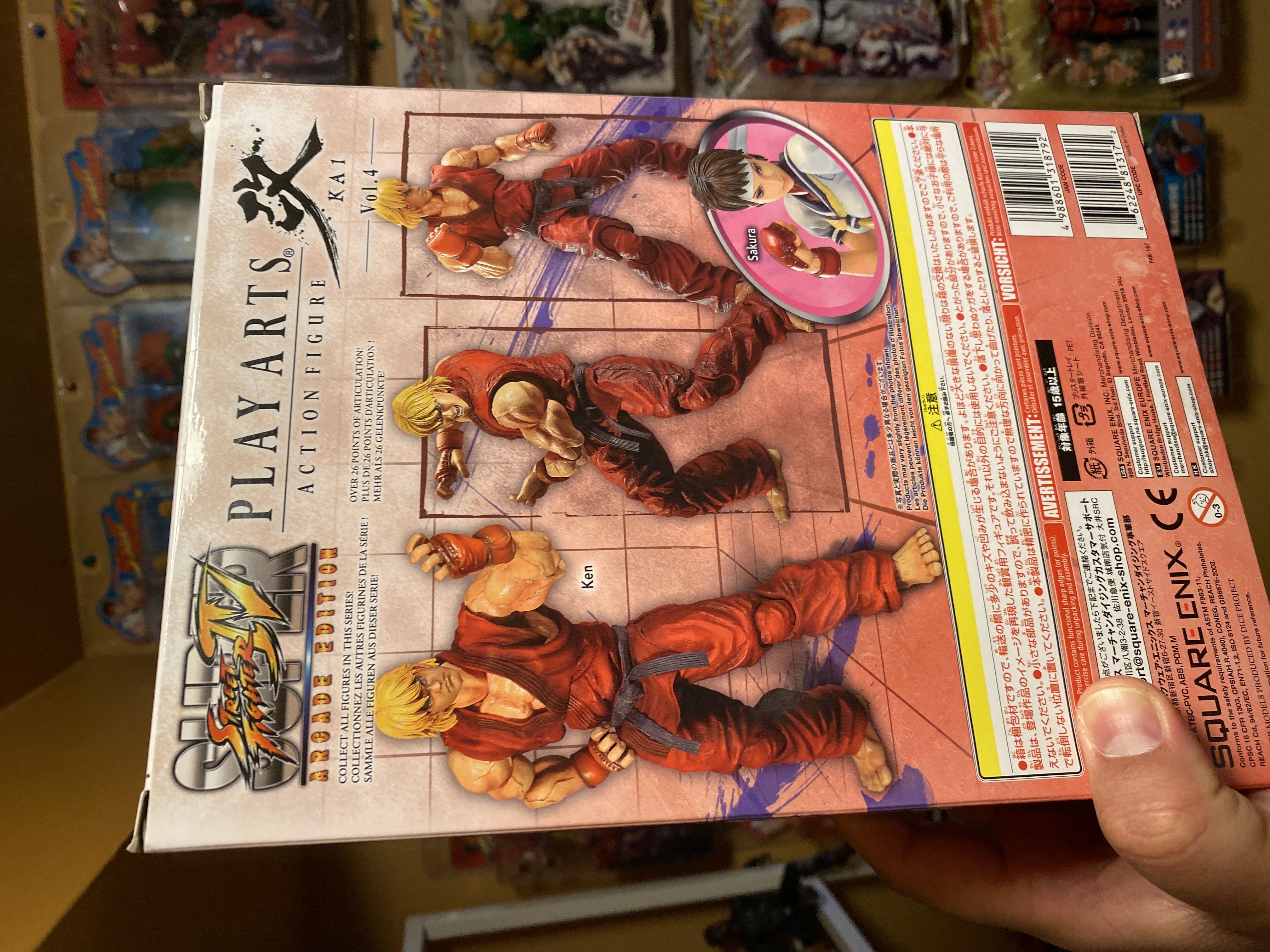 Play Arts Street Fighter Vol1 Ken 8” Square Enix - Square Enix (Street Fighter) action figure collectible [Barcode 4988601318792] - Main Image 4