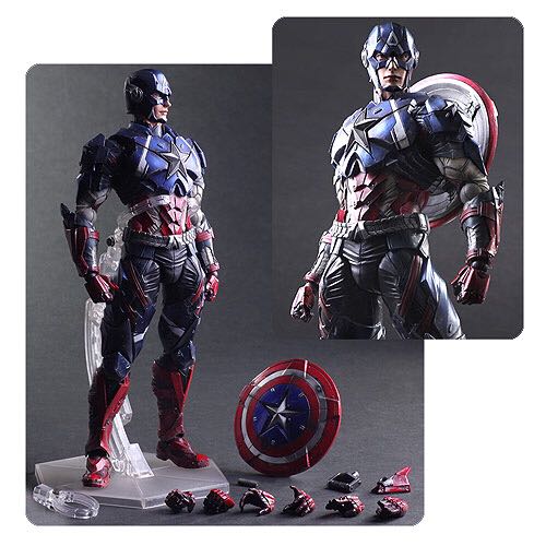 Captain America - Square Enix (Play Arts Kai) action figure collectible [Barcode 4988601324342] - Main Image 2
