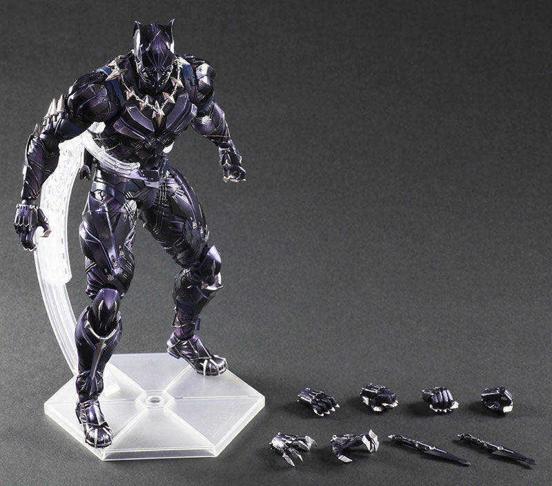 Black Panther - Square Enix Variant Play Arts (Marvel Universe Variant Play Arts Kai) action figure collectible [Barcode 4988601330145] - Main Image 3