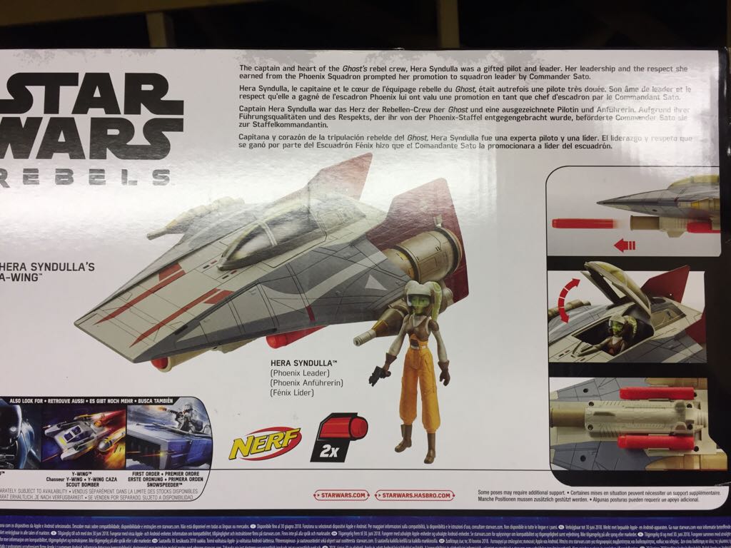 B8929 Hera Syndullas A-Wing - Disney Hasbro (Star Wars Vehicle & Action Figure Playset) action figure collectible [Barcode 5010993333387] - Main Image 2