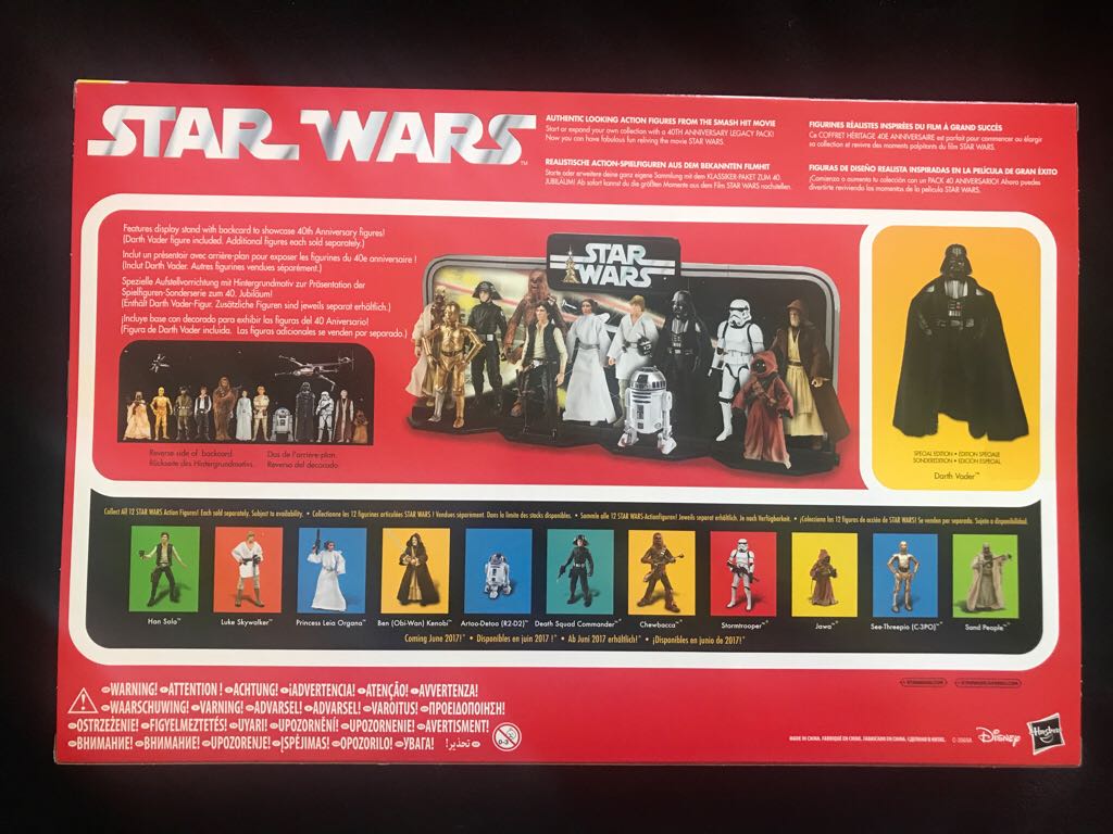 Darth Vader (Legacy pack) - Hasbro (Star Wars Black 6” 40th Anniversary) (Star Wars Black 6 inch) action figure collectible [Barcode 5010993387304] - Main Image 2