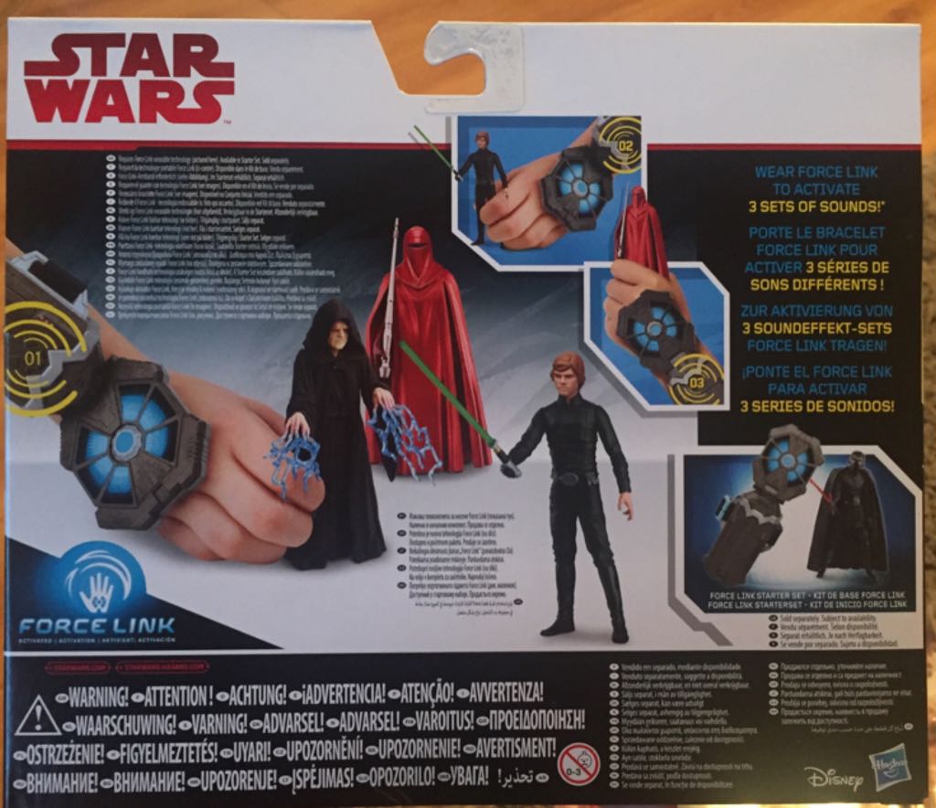 Star Wars Episode VI Force Link Action Figure 3-Pack 2017 Return of the Jedi - Disney Hasbro (Star Wars - Episode 8 TLJ) action figure collectible [Barcode 5010993432820] - Main Image 2