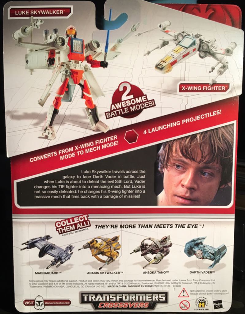 Luke Skywalker To X-Wing Fighter - Hasbro (Star Wars - Transformers Crossovers) action figure collectible [Barcode 5010994130343] - Main Image 2