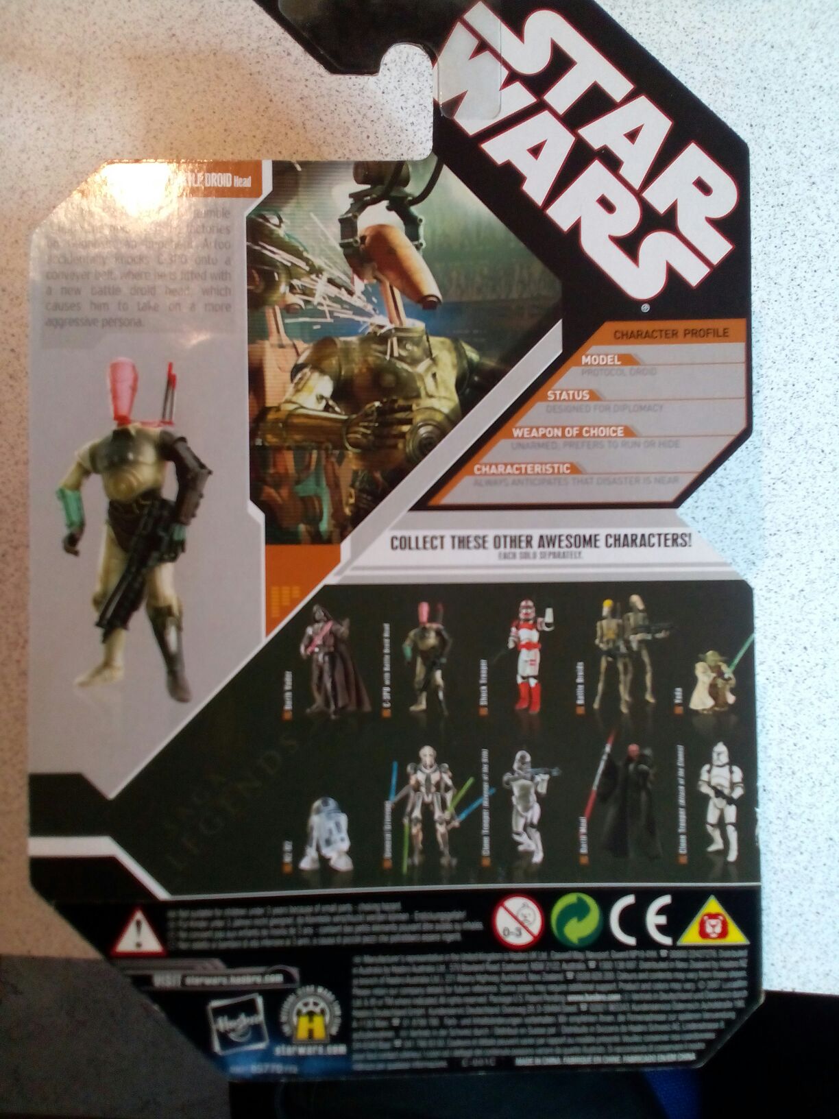 Star Wars Tac Saga Legends 30th C-3po Battle Droid Headaction Figure 10cm  action figure collectible [Barcode 5010994317058] - Main Image 2