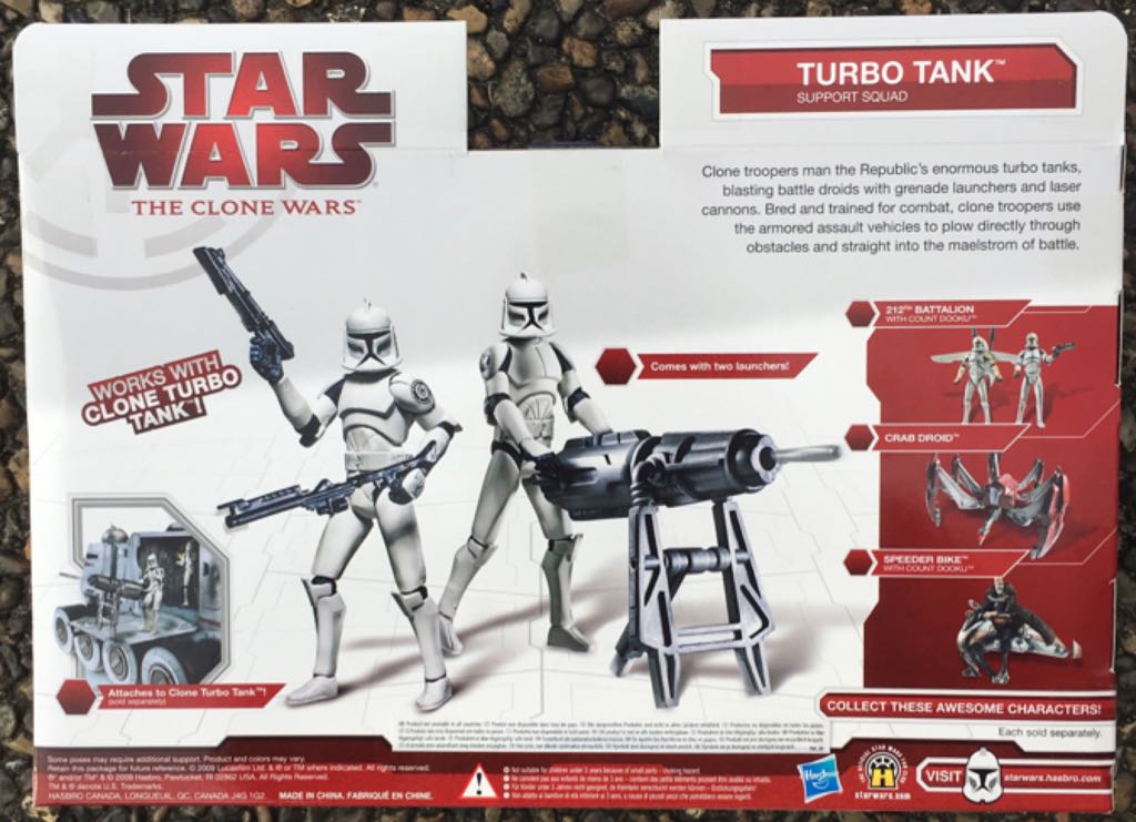 Turbo Tank Support Squad - Hasbro (The Clone Wars Collection) action figure collectible [Barcode 5010994429911] - Main Image 2