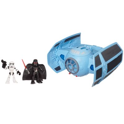 Darth Vader’s Tie Fighter  - Hasbro (Star Wars Playschool Heroes Vehicles) action figure collectible [Barcode 5010994579463] - Main Image 2