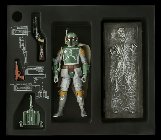 Boba Fett & Han Solo in Carbonite - Hasbro (Star Wars: Episode V - The Empire Strikes Back) action figure collectible [Barcode 5010994755577] - Main Image 2