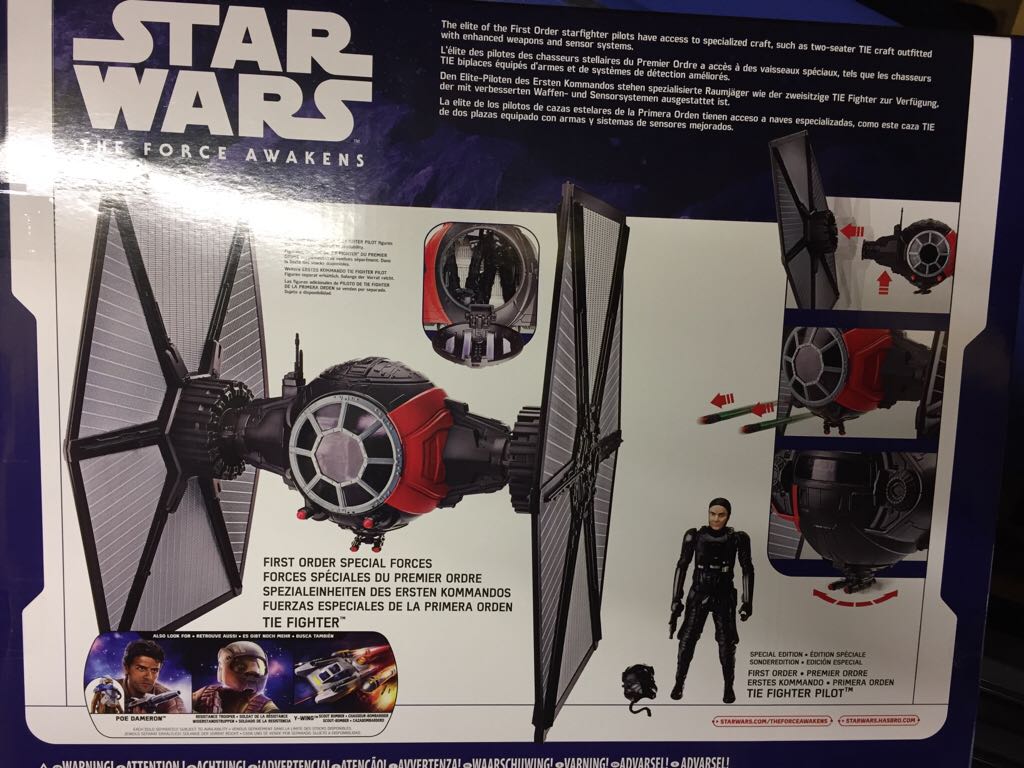 First Order Special Forces Tie Fighter - Disney Hasbro (The Force Awakens (3.75”)) action figure collectible [Barcode 5010994918170] - Main Image 2